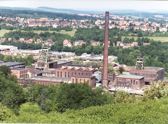 Ausblick der Halde auf das Grubengelände